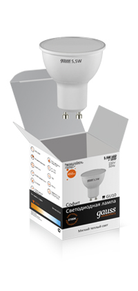 LD13616 (3,5W, мягкий теплый свет 2700K, цоколь GU10, аналог галогенной лампы 50W)