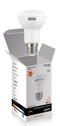 LD63218 (7,5W, мягкий теплый свет 2700K, цоколь E27, аналог лампы накаливания 75W)